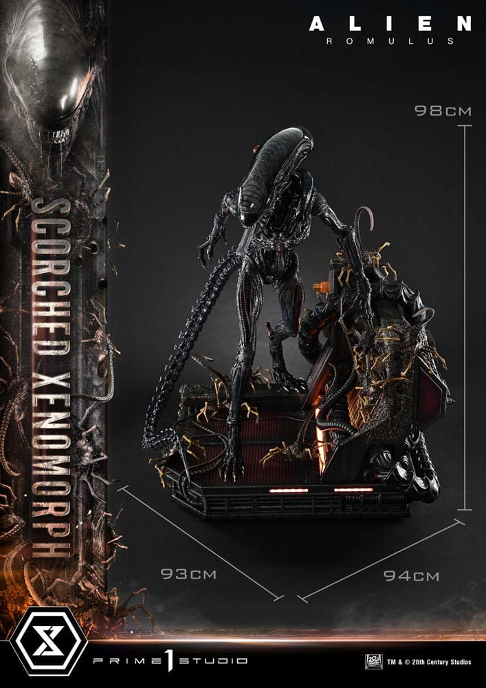 [PREORDINE] Alien: Romulus - Statua Museum Masterline XL 1/3 Xenomorph Scorched Deluxe 98 cm - Prime 1 Studio - Statue