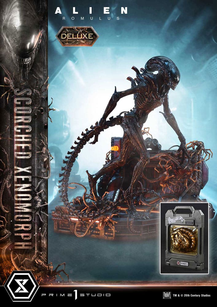 [PREORDINE] Alien: Romulus - Scorched Xenomorph Deluxe Bonus Version Statue 1/3 98 cm - Prime 1 Studio - Statue