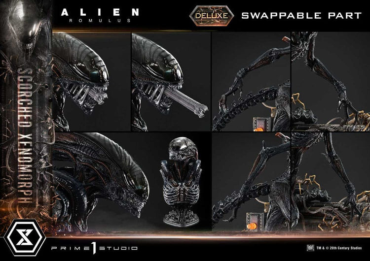 [PREORDINE] Alien: Romulus - Scorched Xenomorph Deluxe Bonus Version Statue 1/3 98 cm - Prime 1 Studio - Statue