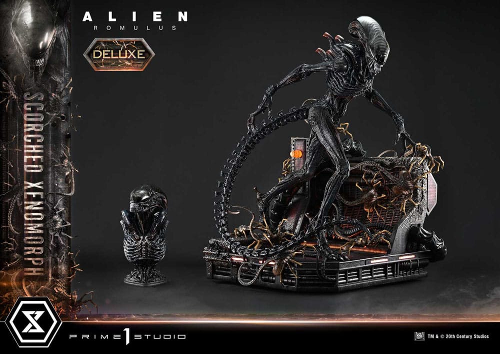 [PREORDINE] Alien: Romulus - Scorched Xenomorph Deluxe Bonus Version Statue 1/3 98 cm - Prime 1 Studio - Statue