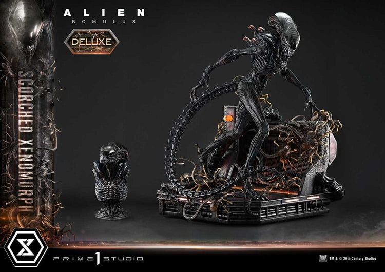 [PREORDINE] Alien: Romulus - Scorched Xenomorph Deluxe Bonus Version Statue 1/3 98 cm - Prime 1 Studio - Statue