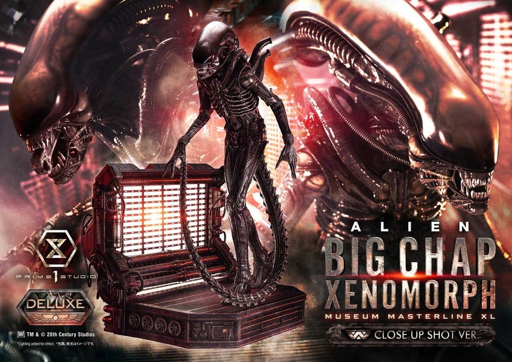 [PREORDINE] Alien: Statua Big Chap Xenomorph Close Up Shot Ver. DX Bonus 1/3 - 100 cm - Prime 1 Studio - Statue