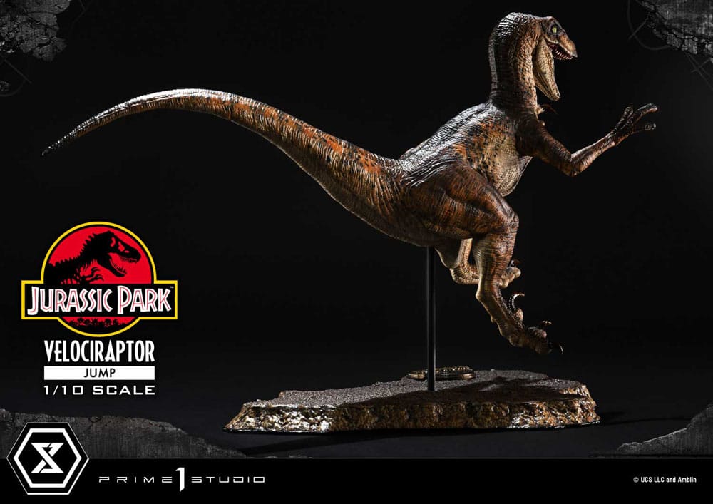 Statua Velociraptor Jump 1/10 Jurassic Park Prime 1 Studio - Prime 1 Studio - Statue