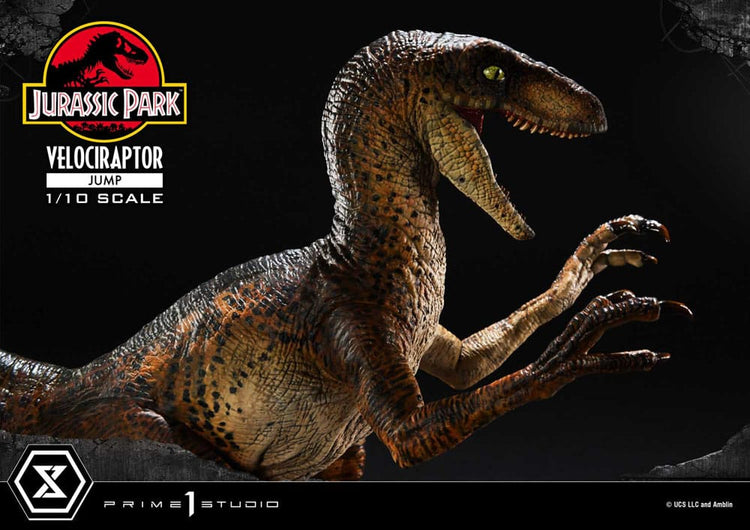 Statua Velociraptor Jump 1/10 Jurassic Park Prime 1 Studio - Prime 1 Studio - Statue