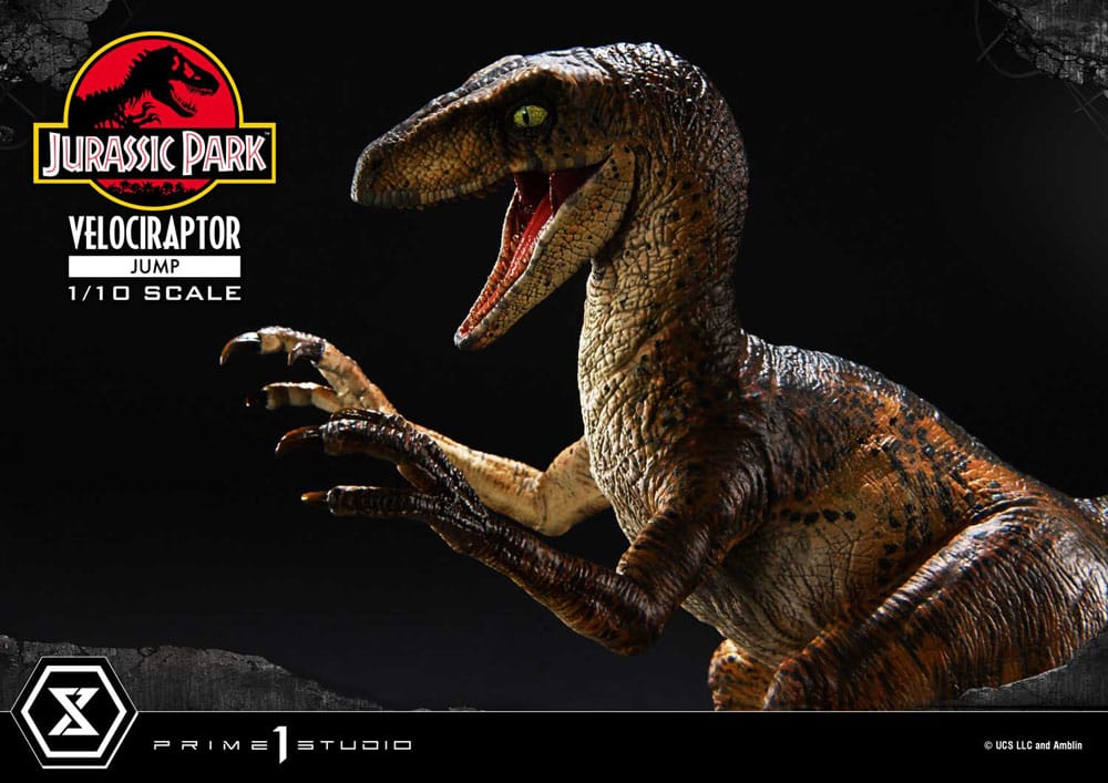 Statua Velociraptor Jump 1/10 Jurassic Park Prime 1 Studio - Prime 1 Studio - Statue