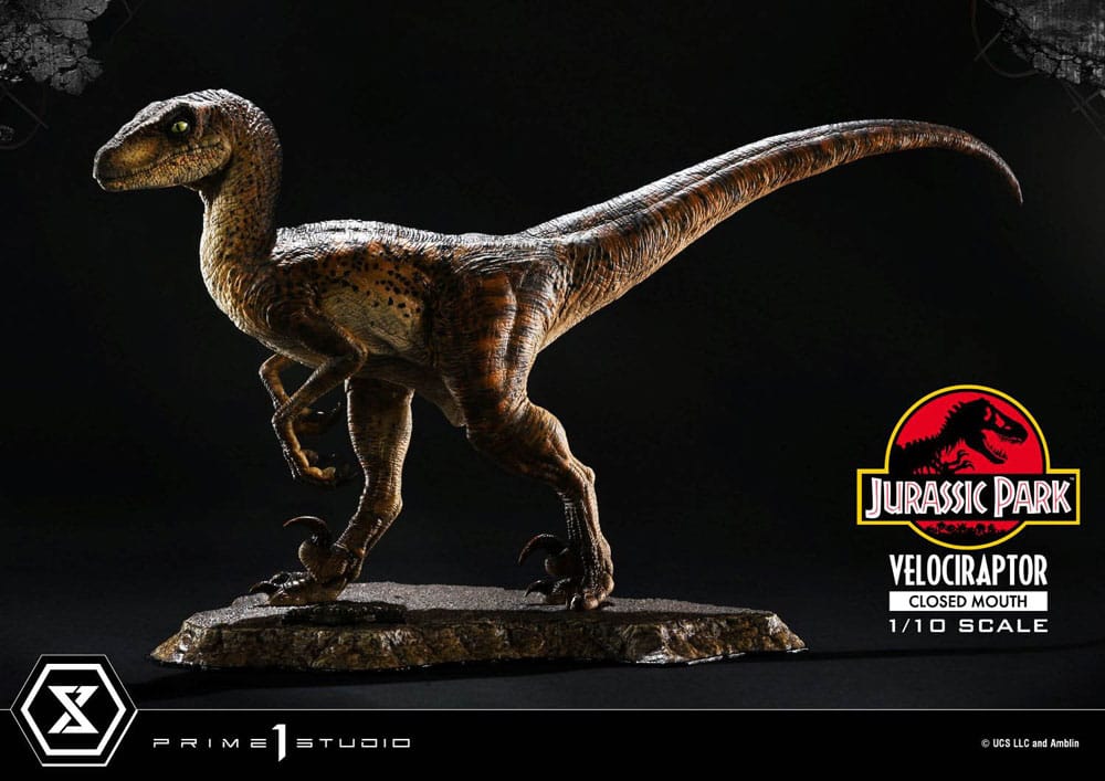 [PREORDER] Jurassic Park Prime Collectibles Statue 1/10 Velociraptor Closed Mouth 19 cm