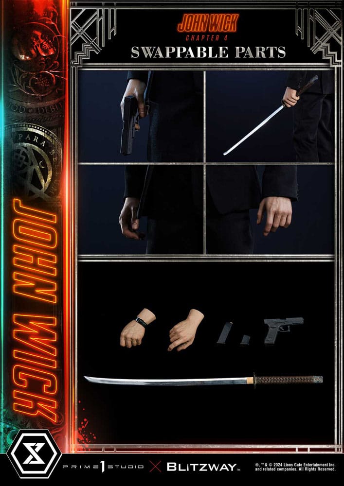 [PREORDINE] Statua John Wick Chapter 4 Deluxe Bonus Version 1/4 Prime 1 Studio 54 cm - Prime 1 Studio - Statue