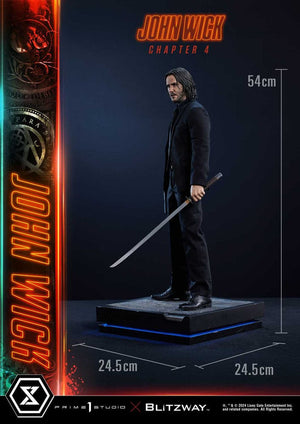 [PREORDINE] Statua John Wick Chapter 4 Deluxe Bonus Version 1/4 Prime 1 Studio 54 cm - Prime 1 Studio - Statue
