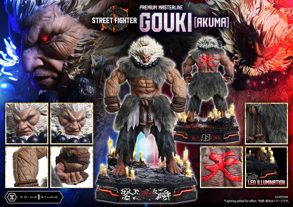 [PREORDINE] Street Fighter 6 Statua Premium Masterline 1/4 Akuma Regular Version 60 cm - Prime 1 Studio - Statue
