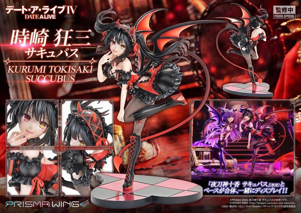 [PREORDINE] Statua PVC 1/7 Kurumi Tokisaki Succubus 25 cm - Date A Live - Prime 1 Studio - Statue