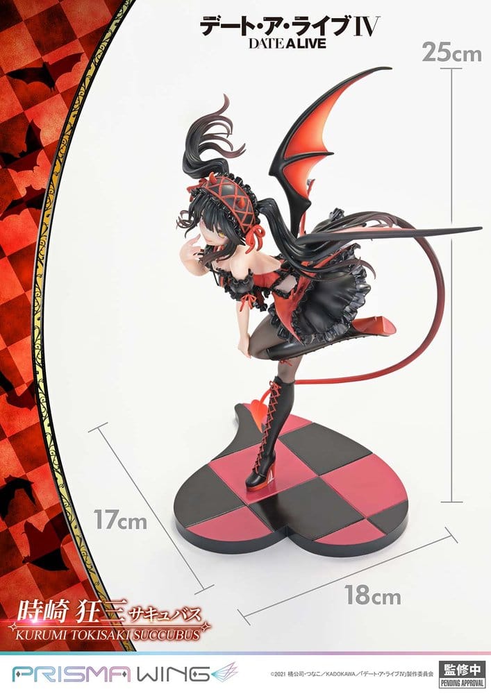 [PREORDINE] Statua PVC 1/7 Kurumi Tokisaki Succubus 25 cm - Date A Live - Prime 1 Studio - Statue