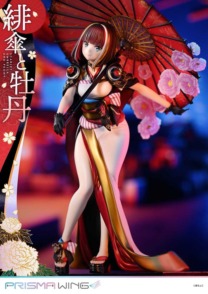 [PREORDINE] Statua Prisma Wing 1/7 Fuzichoco - Scarlet Umbrella And Peony 28 cm - Prime 1 Studio - Statue