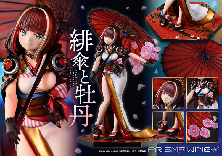 [PREORDINE] Statua Prisma Wing 1/7 Fuzichoco - Scarlet Umbrella And Peony 28 cm - Prime 1 Studio - Statue