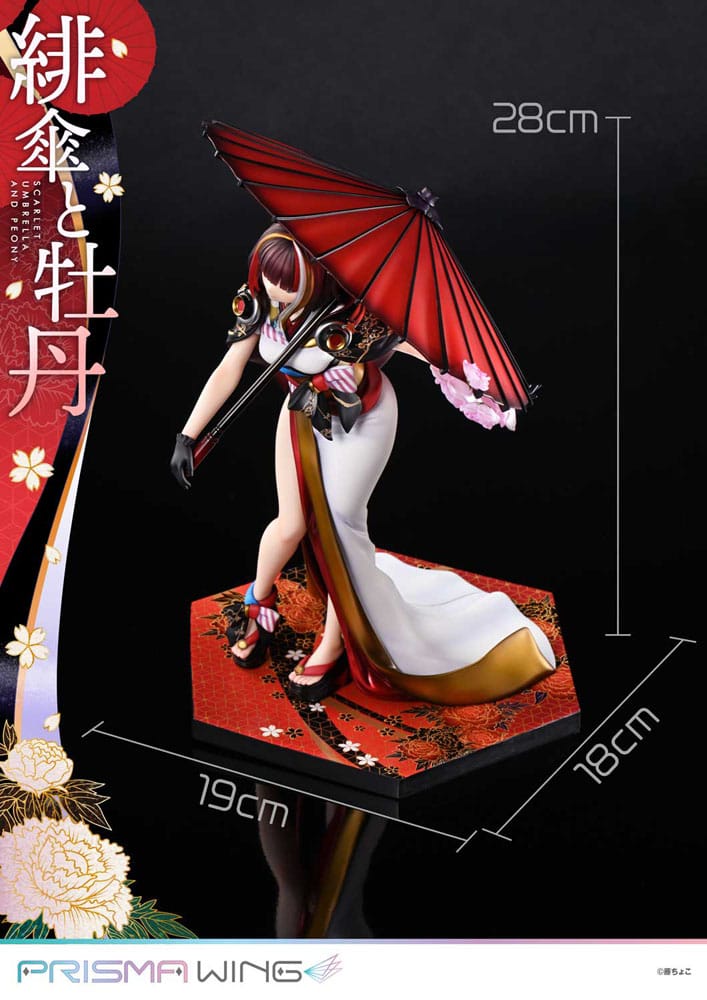 [PREORDINE] Statua Prisma Wing 1/7 Fuzichoco - Scarlet Umbrella And Peony 28 cm - Prime 1 Studio - Statue