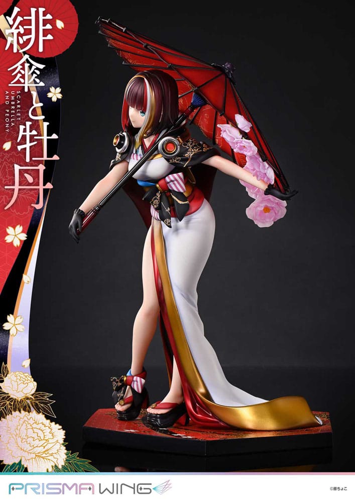 [PREORDINE] Statua Prisma Wing 1/7 Fuzichoco - Scarlet Umbrella And Peony 28 cm - Prime 1 Studio - Statue
