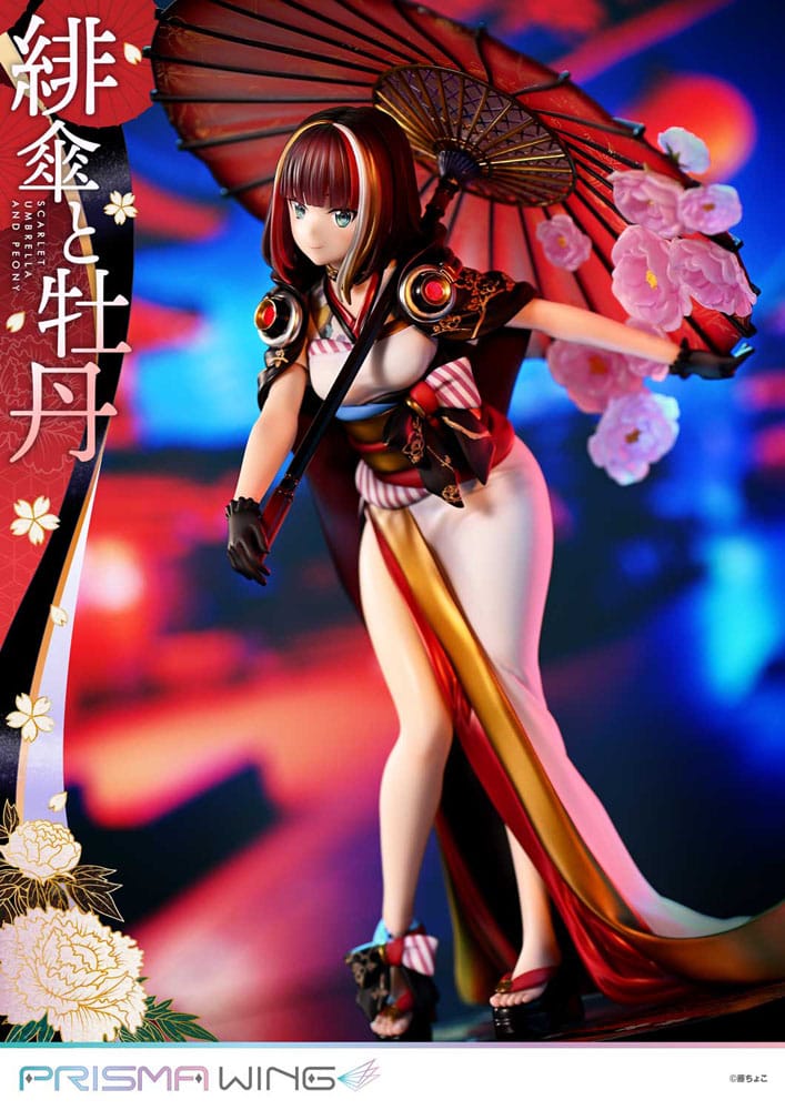 [PREORDINE] Statua Prisma Wing 1/7 Fuzichoco - Scarlet Umbrella And Peony 28 cm - Prime 1 Studio - Statue