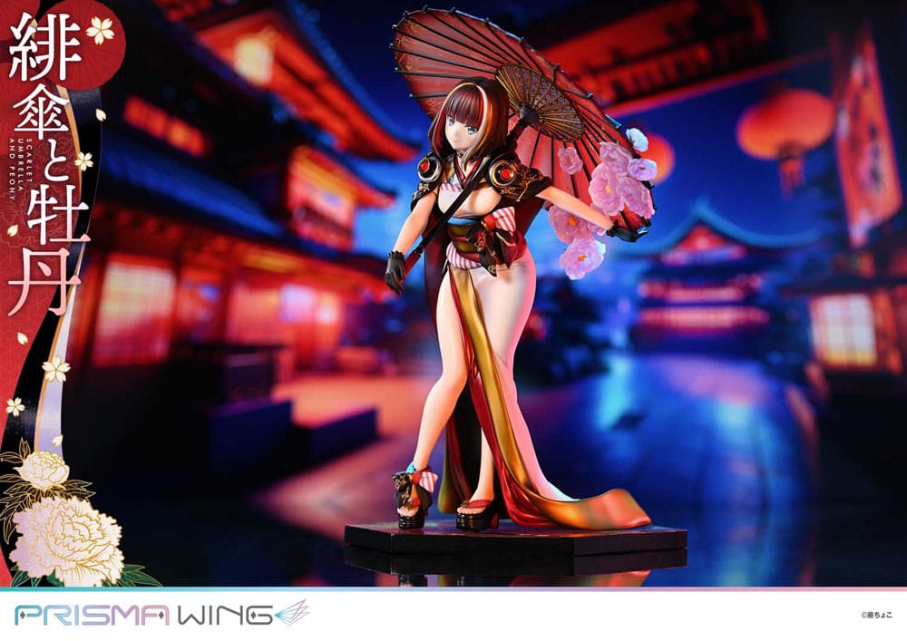 [PREORDINE] Statua Prisma Wing 1/7 Fuzichoco - Scarlet Umbrella And Peony 28 cm - Prime 1 Studio - Statue