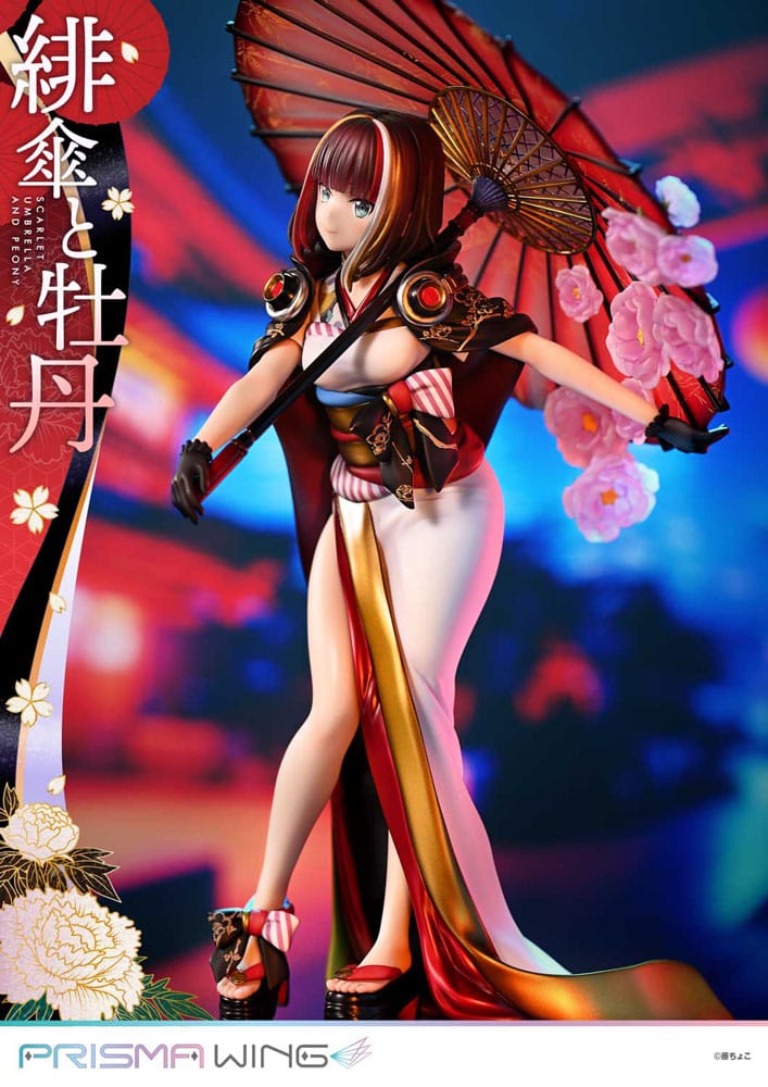 [PREORDINE] Statua Prisma Wing 1/7 Fuzichoco - Scarlet Umbrella And Peony 28 cm - Prime 1 Studio - Statue