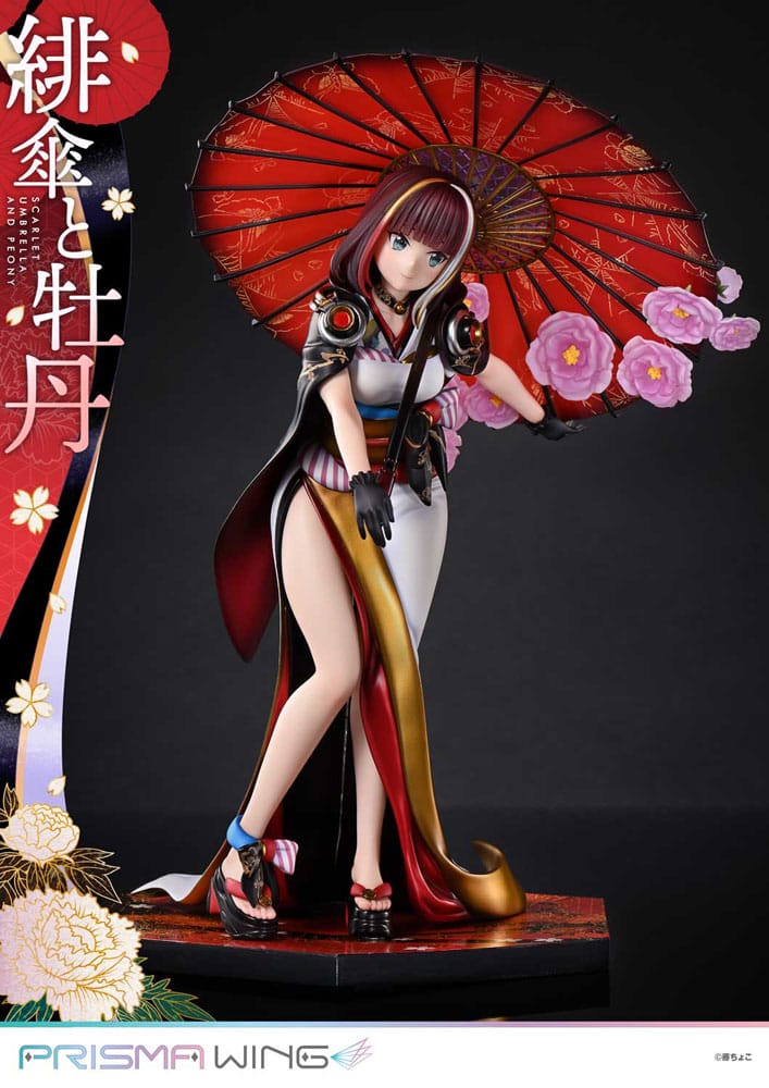 [PREORDINE] Statua Prisma Wing 1/7 Fuzichoco - Scarlet Umbrella And Peony 28 cm - Prime 1 Studio - Statue