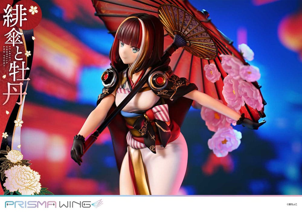 [PREORDINE] Statua Prisma Wing 1/7 Fuzichoco - Scarlet Umbrella And Peony 28 cm - Prime 1 Studio - Statue