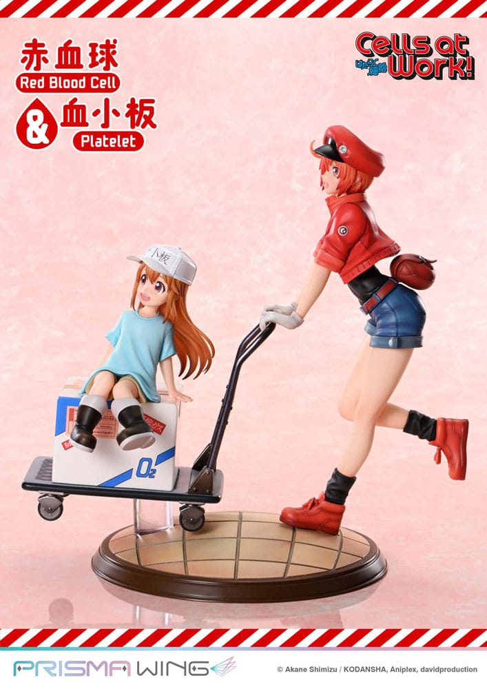 [PREORDINE] Statua Cells at Work! - Red Blood Cell & Platelet 26 cm - Prime 1 Studio - Statue