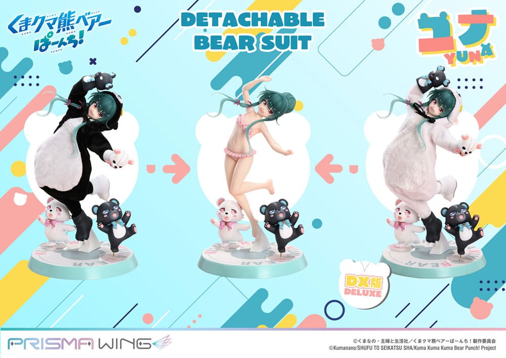 [PREORDINE] Statua Kuma Kuma Kuma Bear Punch! Yuna Deluxe Version 28 cm - Prime 1 Studio - Statue