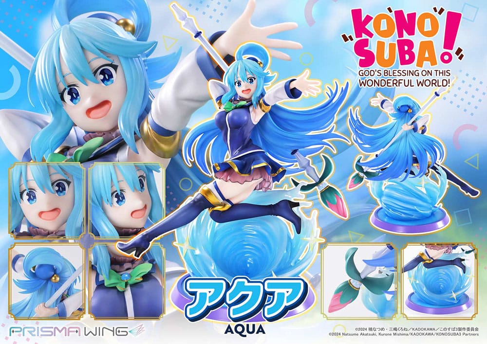 [PREORDINE] Konosuba - Statua Aqua 1/7 Prisma Wing 24 cm - Prime 1 Studio - Statue