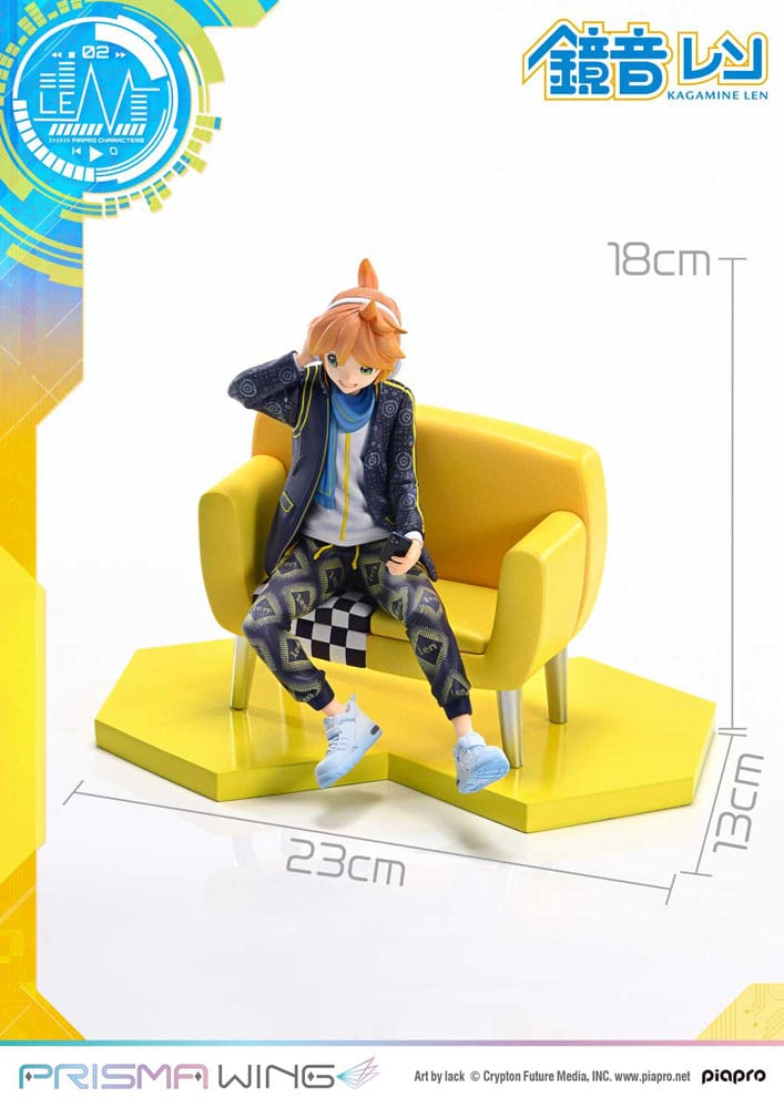 [PREORDINE] Statua Vocaloid Kagamine Len Prisma Wing 1/7 (Art by lack) 18 cm - Prime 1 Studio - Statue