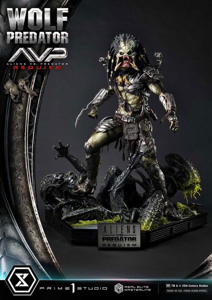 [PREORDINE] Statua Alien vs Predator Wolf Predator Real Elite Masterline 1/3 - 95 cm - Prime 1 Studio - Statue