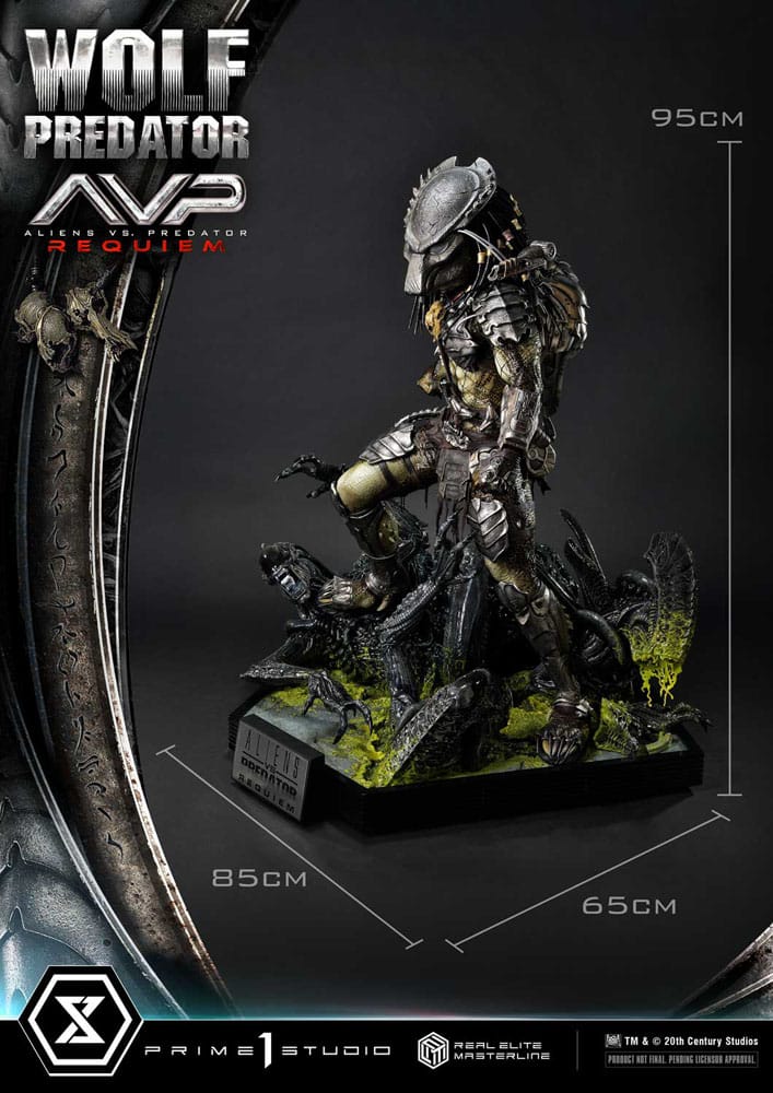 [PREORDINE] Statua Alien vs Predator Wolf Predator Real Elite Masterline 1/3 - 95 cm - Prime 1 Studio - Statue