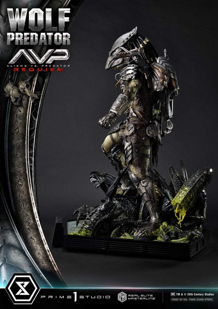 [PREORDINE] Statua Alien vs Predator Wolf Predator Real Elite Masterline 1/3 - 95 cm - Prime 1 Studio - Statue
