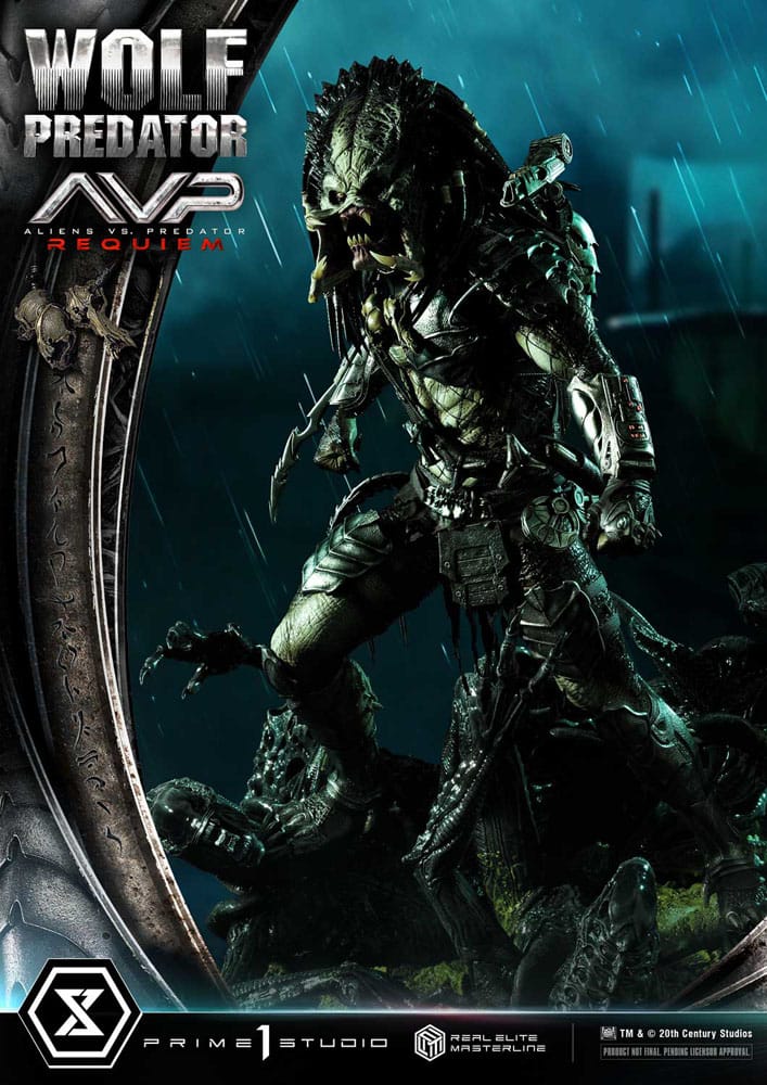 [PREORDINE] Statua Alien vs Predator Wolf Predator Real Elite Masterline 1/3 - 95 cm - Prime 1 Studio - Statue