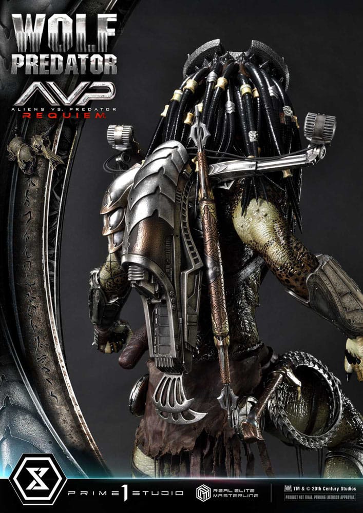 [PREORDINE] Statua Alien vs Predator Wolf Predator Real Elite Masterline 1/3 - 95 cm - Prime 1 Studio - Statue