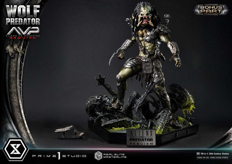 [PREORDINE] Statua Alien vs Predator Wolf Predator Deluxe Bonus Ver. 95 cm - Prime 1 Studio - Statue