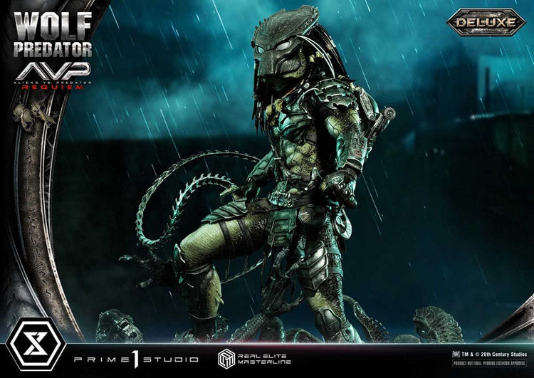 [PREORDINE] Statua Alien vs Predator Wolf Predator Deluxe Bonus Ver. 95 cm - Prime 1 Studio - Statue