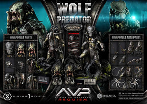 [PREORDINE] Statua Alien vs Predator Wolf Predator Deluxe Bonus Ver. 95 cm - Prime 1 Studio - Statue
