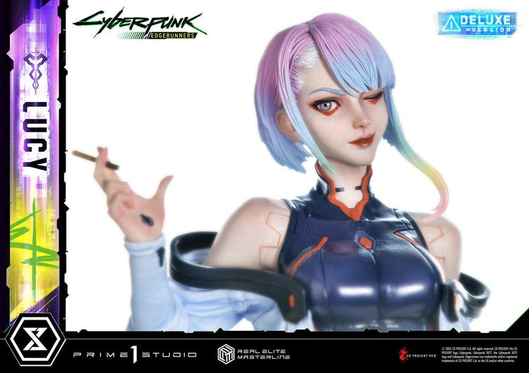 [PREORDINE] Cyberpunk: Edgerunners - Statua Lucy Real Elite Masterline 1/4 Deluxe Bonus 50 cm - Prime 1 Studio - Statue