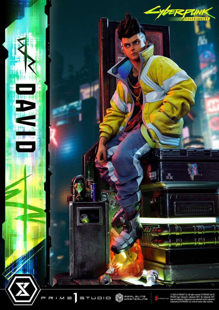 [PREORDINE] Cyberpunk: Edgerunners Statua Real Elite Masterline 1/4 David 58 cm - Prime 1 Studio - Statue