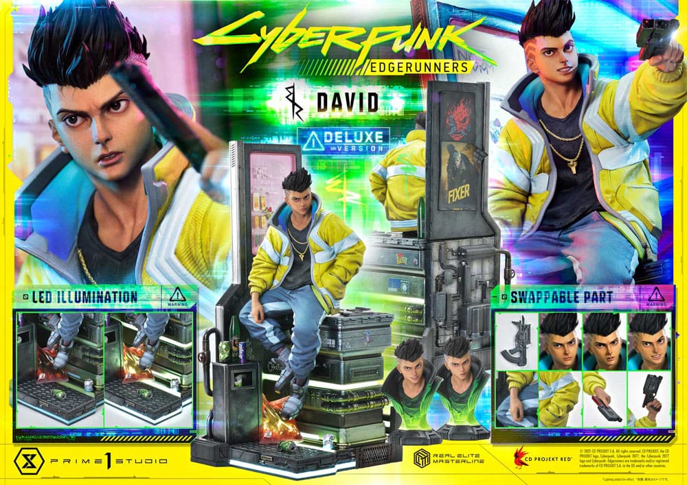 [PREORDINE] Cyberpunk: Edgerunners - Statua David Bonus Version 1/4 - 58 cm - Prime 1 Studio - Statue