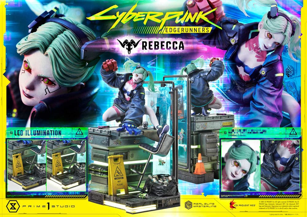 [PREORDINE] Cyberpunk: Edgerunners Statua Real Elite Masterline 1/4 Rebecca 54 cm - Prime 1 Studio - Statue