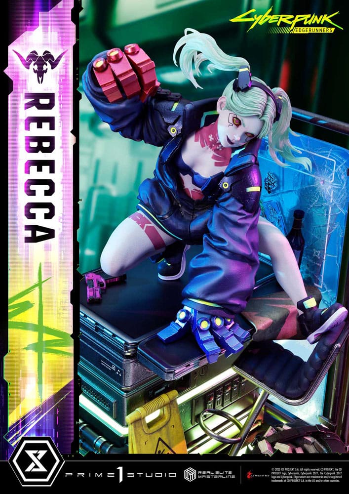 [PREORDINE] Cyberpunk: Edgerunners Statua Real Elite Masterline 1/4 Rebecca 54 cm - Prime 1 Studio - Statue