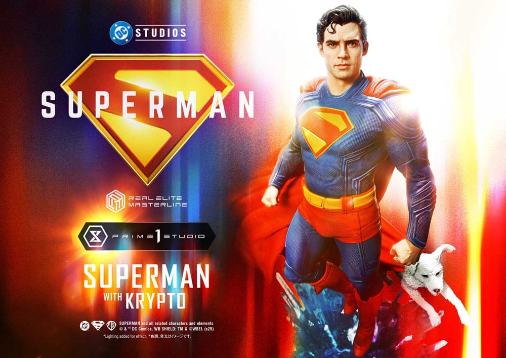[PREORDINE] Superman (2025) Statue Real Elite Masterline 1/3 con Krypto 95 cm - Prime 1 Studio - Statue