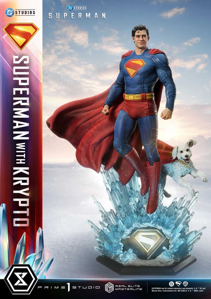 [PREORDINE] Superman (2025) Statue Real Elite Masterline 1/3 con Krypto 95 cm - Prime 1 Studio - Statue