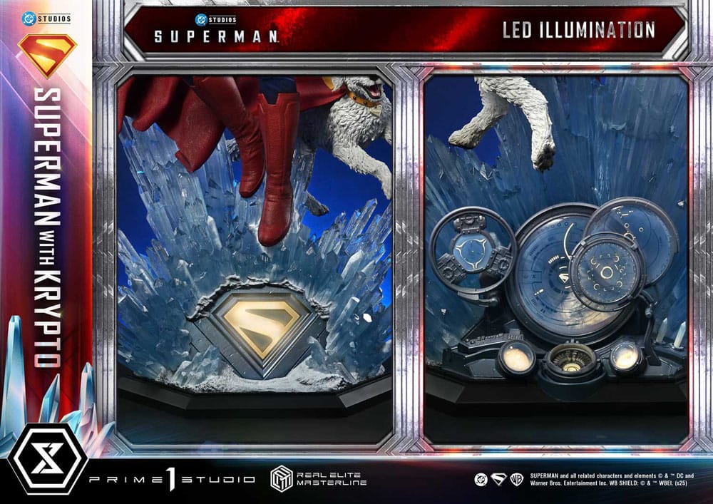 [PREORDINE] Superman (2025) Statue Real Elite Masterline 1/3 con Krypto 95 cm - Prime 1 Studio - Statue