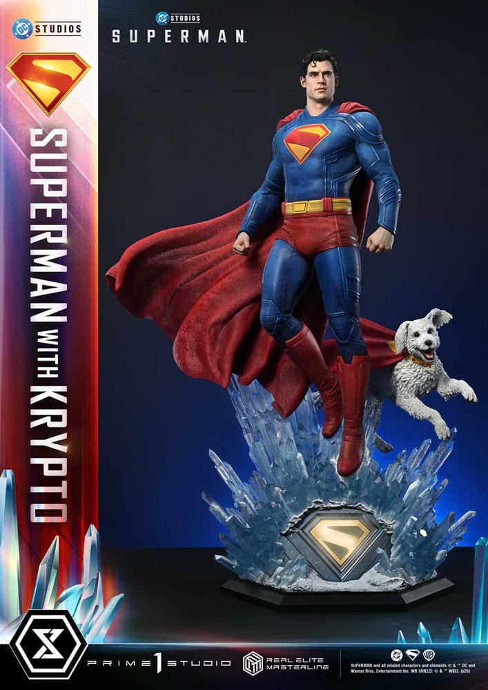 [PREORDINE] Superman (2025) Statue Real Elite Masterline 1/3 con Krypto 95 cm - Prime 1 Studio - Statue