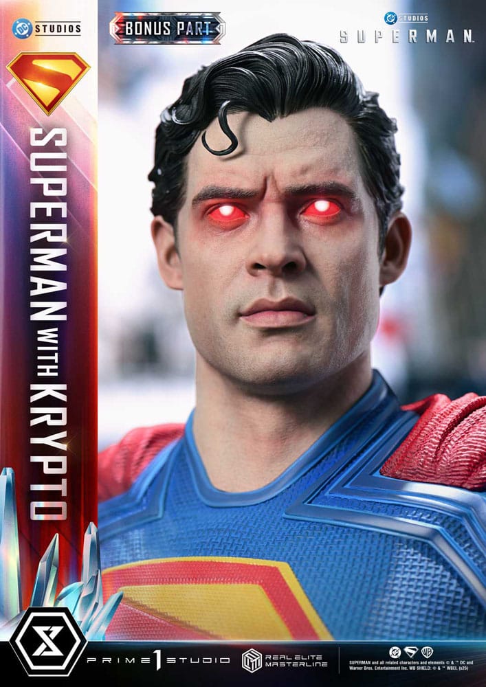 [PREORDINE] Superman (2025) Statue Real Elite Masterline 1/3 con Krypto Bonus Version 95 cm - Prime 1 Studio - Statue