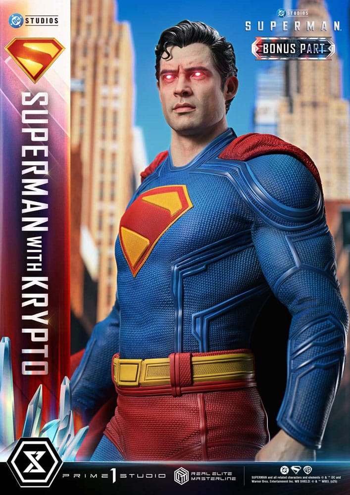 [PREORDINE] Superman (2025) Statue Real Elite Masterline 1/3 con Krypto Bonus Version 95 cm - Prime 1 Studio - Statue