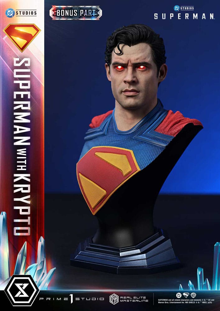 [PREORDINE] Superman (2025) Statue Real Elite Masterline 1/3 con Krypto Bonus Version 95 cm - Prime 1 Studio - Statue