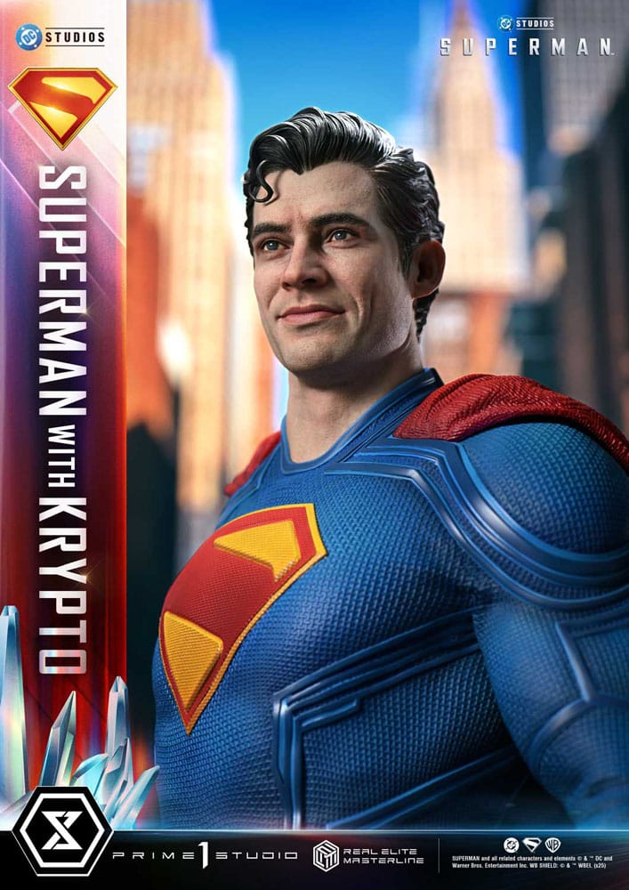 [PREORDINE] Superman (2025) Statue Real Elite Masterline 1/3 con Krypto Bonus Version 95 cm - Prime 1 Studio - Statue