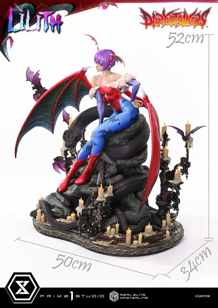 [PREORDINE] Darkstalkers Statua Real Elite Masterline 1/4 Lilith Bonus Version 52 cm - Prime 1 Studio - Statue